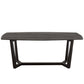 J-Line Dining table Maty Exotic Wood/Rattan Black