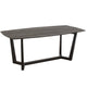 J-Line Dining table Maty Exotic Wood/Rattan Black