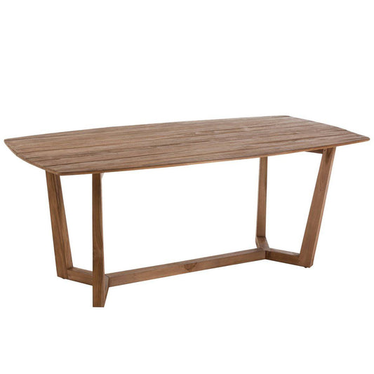 J-Line Dining table Maty Exotic Wood/Rattan Natural - Goldgenix