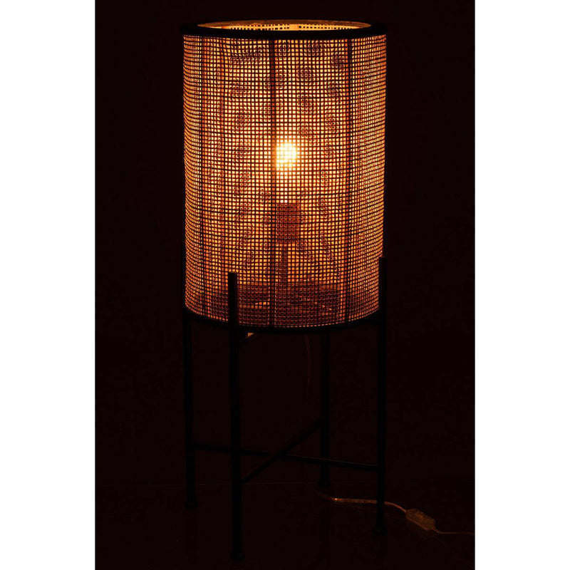 J-Line Lamp Standing Bamboo/Metal Nat