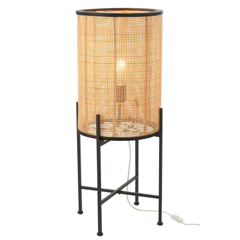 J-Line Lamp Standing Bamboo/Metal Nat