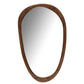 J-Line Mirror Irregular Mango Wood Dark Brown Large - Wall mirror 51 x 3.5 cm