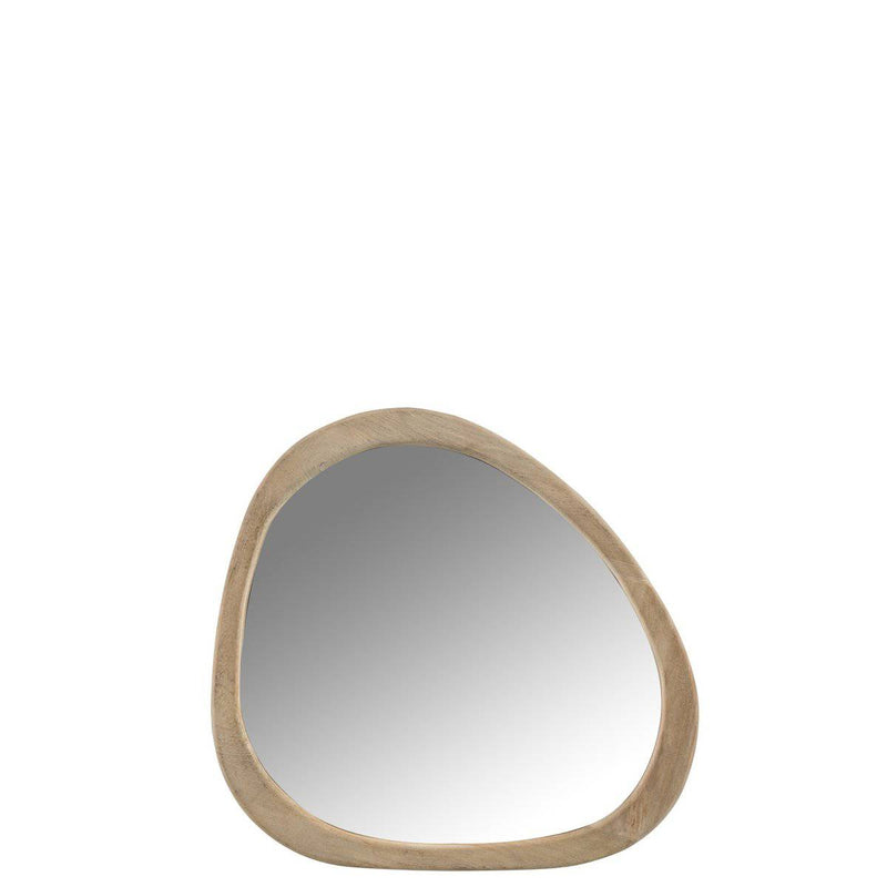 J-Line Mirror Irregular Mango Wood Small - Wall mirror 64 x 3 cm