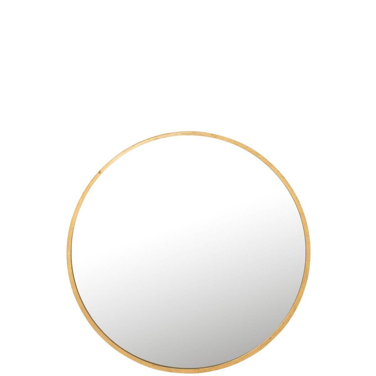 J-Line Mirror Mona Round Iron/Glass Gold Extra Large