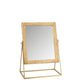 J-Line Mirror Square On Foot Metal Gold - Wall mirror 34 x 20 cm