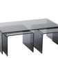 J-Line S/3 Couchtisch Glas Schwarz