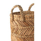 J-Line Set Of Three Baskets Braided Raffia Natural