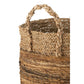 J-Line Set Of Three Baskets Lucie Raffia Natural