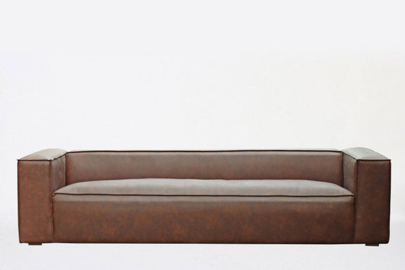 J-Line Sofa 4 Seater Modern Dark Brown - Goldgenix