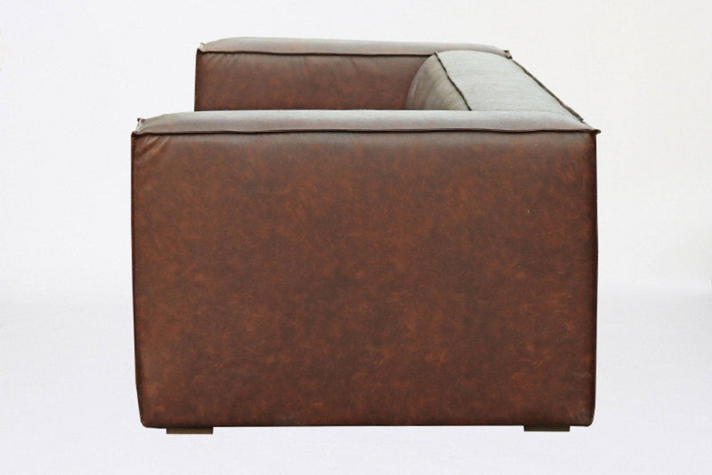 J-Line Sofa 4 Seater Modern Dark Brown