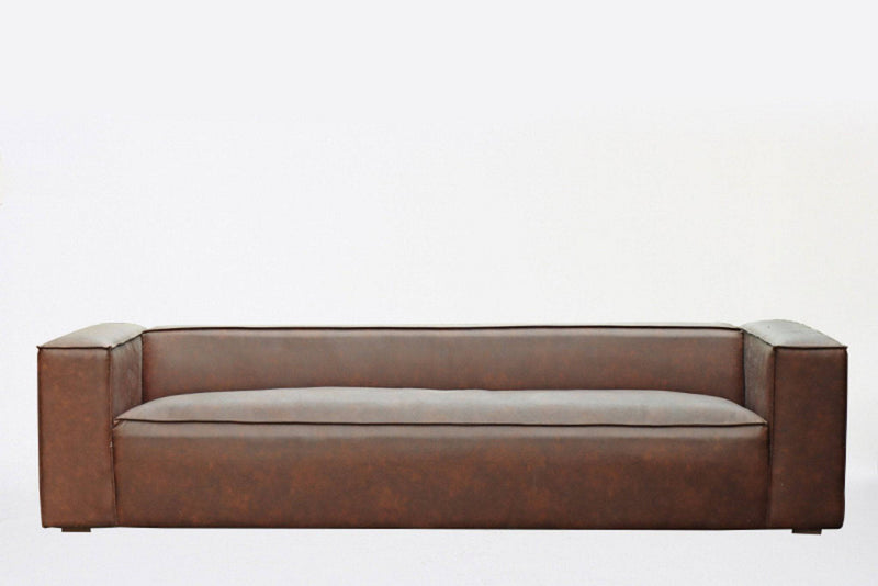 J-Line Sofa 4 Seater Modern Dark Brown