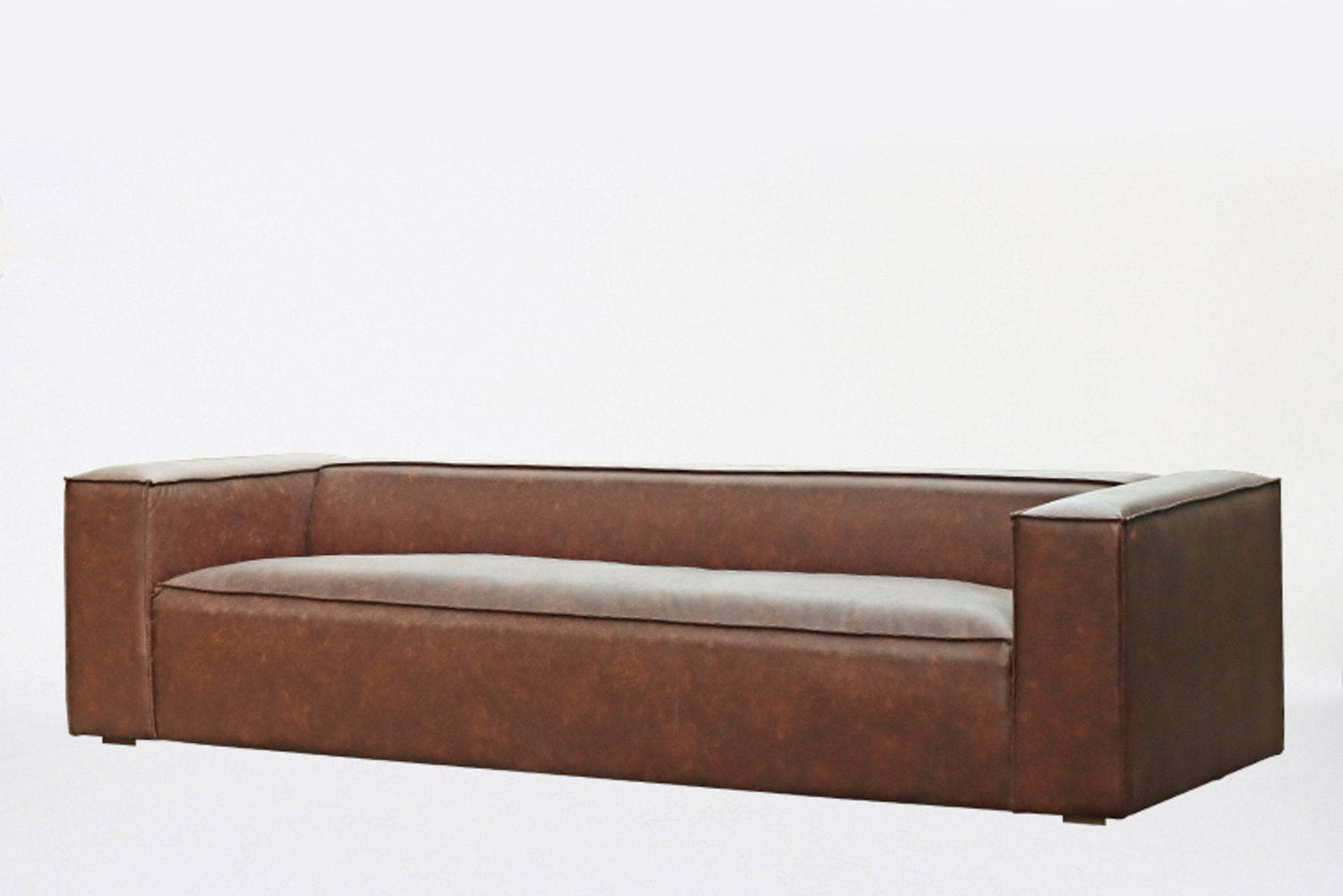 J-Line Sofa 4-Sitzer Modern Dunkelbraun