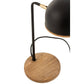 J-Line Table lamp Evy Iron/Wood Black/Natural