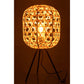 J-Line Table Lamp Tripod Round Bamboo Metal Natural/Black