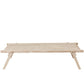 J-Line Tafel Militair Bed Gerecycled Hout White Wash - 181 x 86 x 42 cm