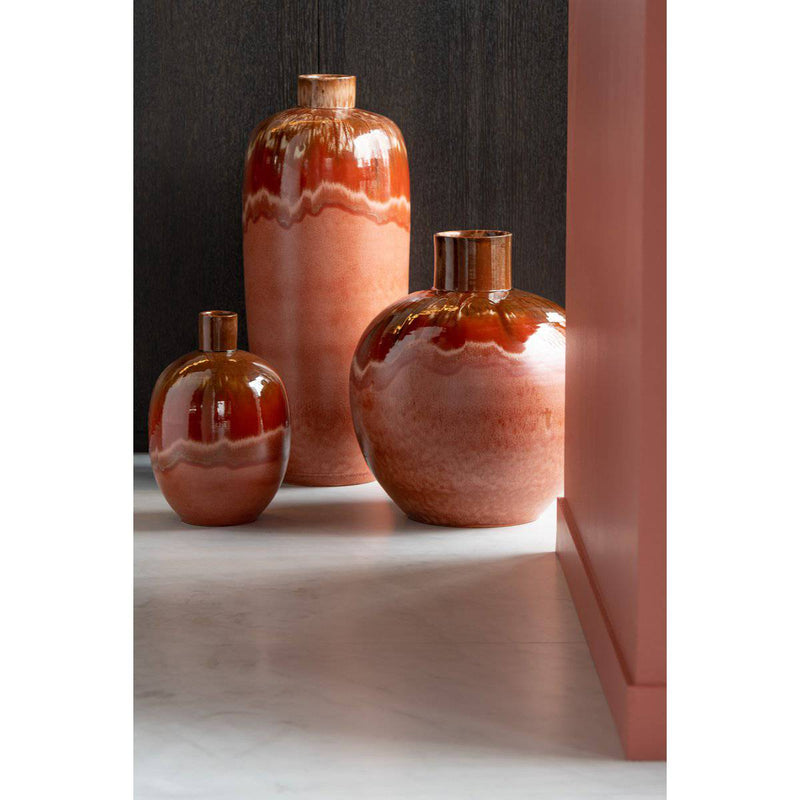 J-Line Vase Aline Ceramic Red Large - 89 cm high