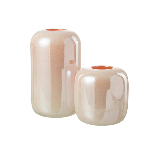 J-Line Vase Julien Glass Orange/Pink Large - 29 cm high