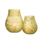 J-Line Vase Nox Cut Glass Yellow Large - 28 cm high - Goldgenix