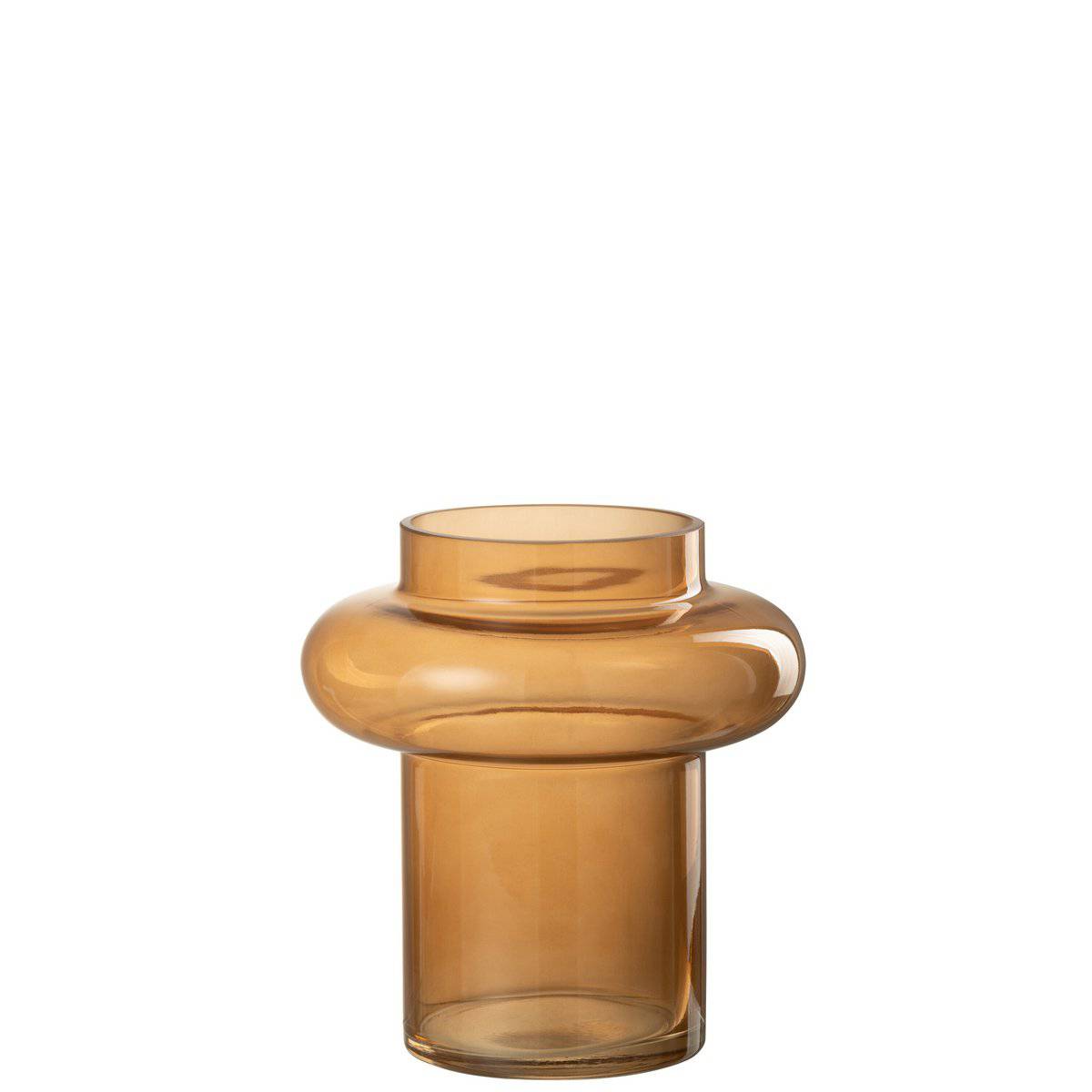 J-Line Vase Sphere Rita Glass Orange Small - 20 cm high