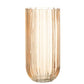 J-Line Vase Yari Stripes Glass Peche Large - 25 cm high