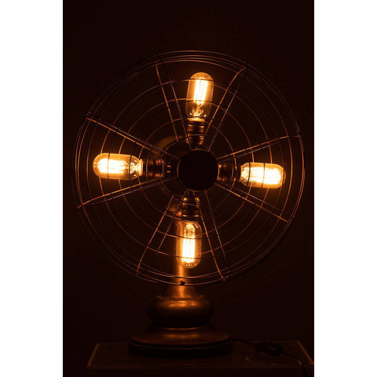 LAMP VENTILATOR METAAL BRUIN (43x29x56cm)