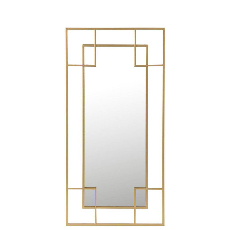 MIRROR LINES METAL/GL GOLD (60x120x3cm)