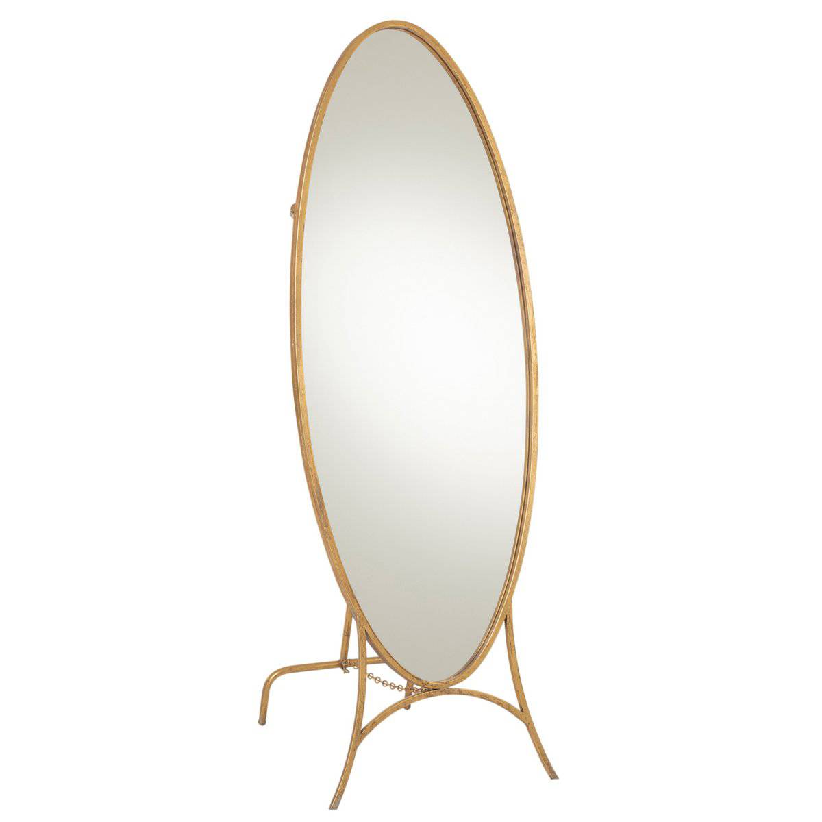 MIRROR STANDING IRON/MIRROR GD (150x51x5cm)