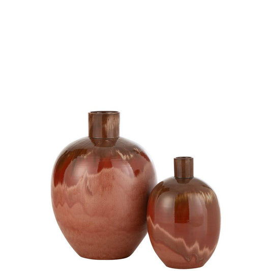 VASE ALINE OVAL CERAMIC RD L (33x33x47cm)