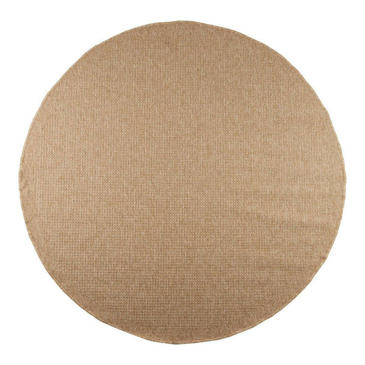 Jute-Außenteppich rund – Outdoor Beige/Natur 200 cm