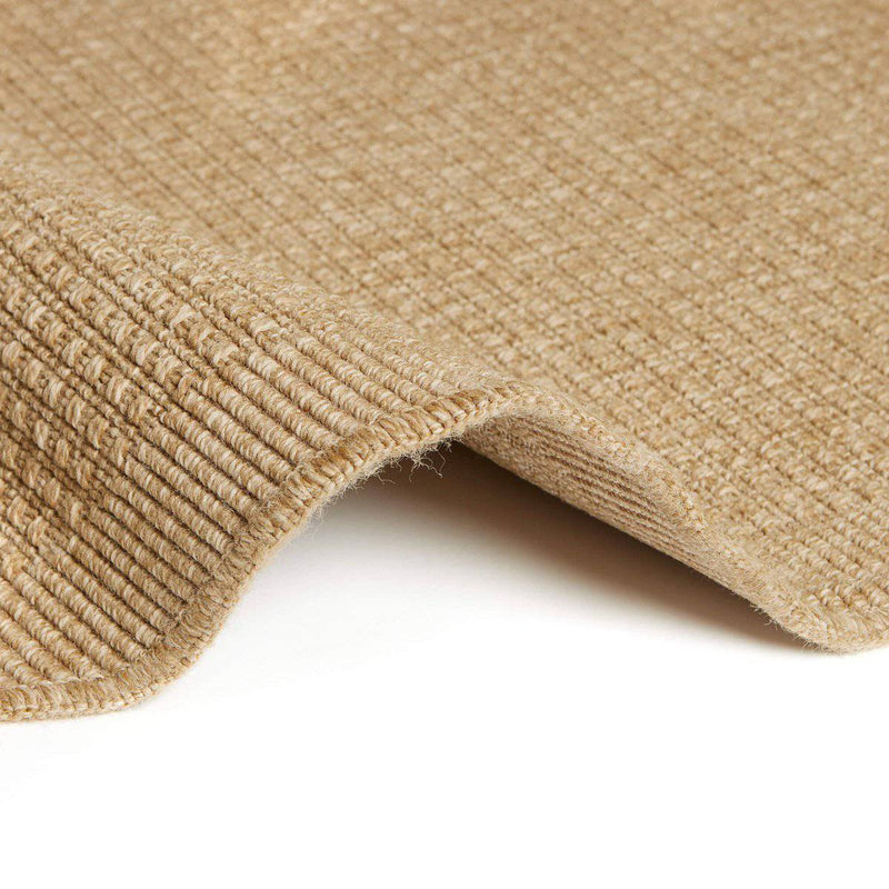 Jute-Außenteppich rund – Outdoor Beige/Natur 200 cm