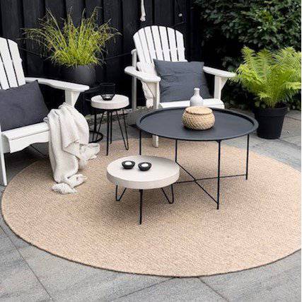 Jute Outdoor Rug Round - Outdoor Beige/natural 200cm