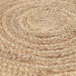 Jute outer rug 240 cm Round Natural - Goldgenix