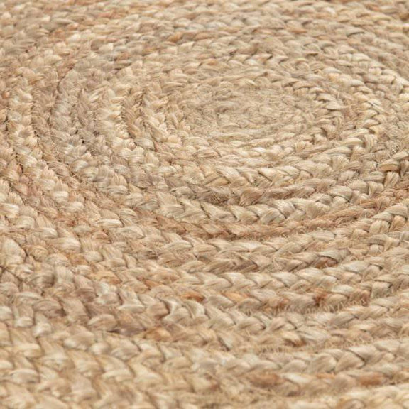 Jute outer rug 240 cm Round Natural - Goldgenix