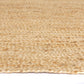 Jute Rug Oval Natural 140x200cm - Goldgenix