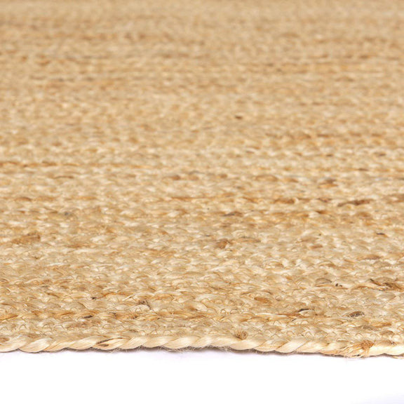 Jute Rug Oval Natural 140x200cm - Goldgenix