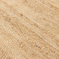 Jute Rug Oval Natural 140x200cm