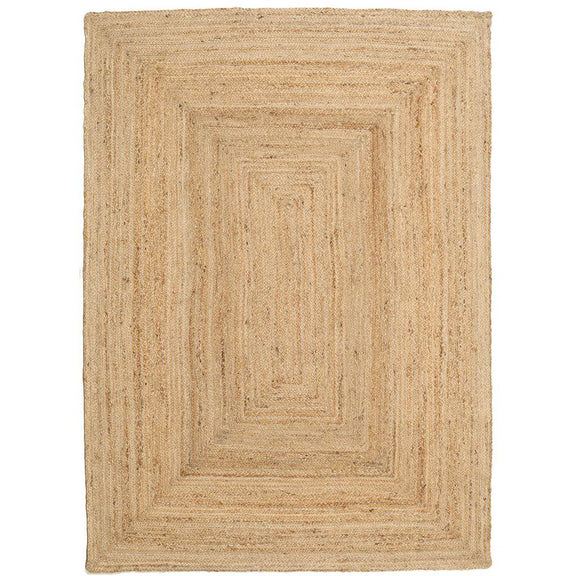 Jute Rug Rectangle Natural 140x200cm - Goldgenix