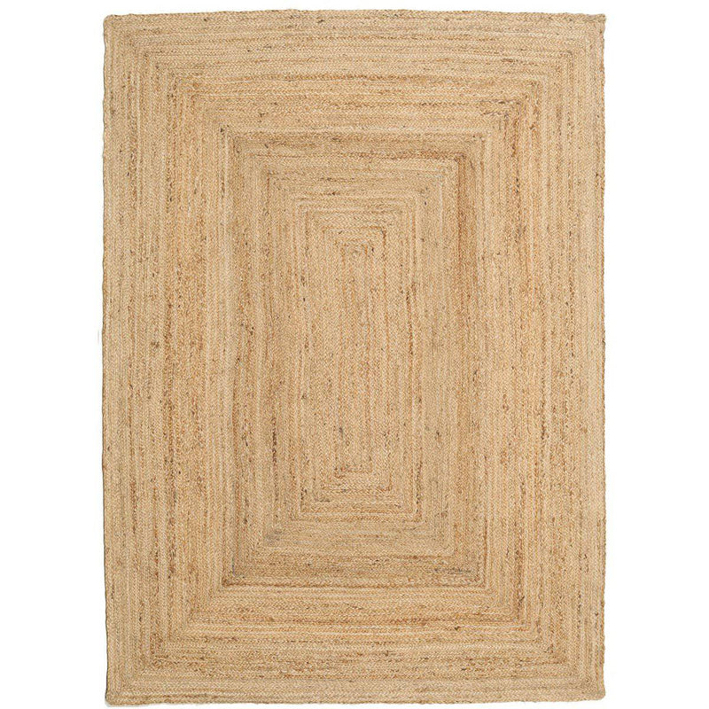 Jute Rug Rectangle Natural 140x200cm - Goldgenix