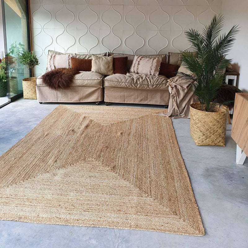 Jute Vloerkleed Rechthoek Naturel 160x230cm