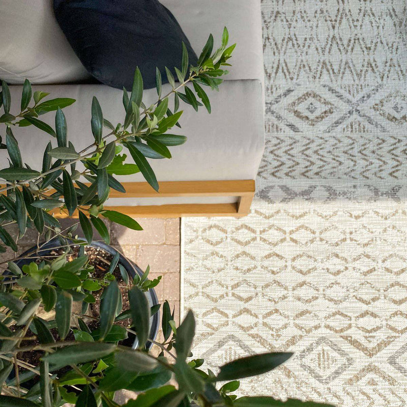 Outdoor rug - Asti White/Sand/Anthracite 160 x 230cm