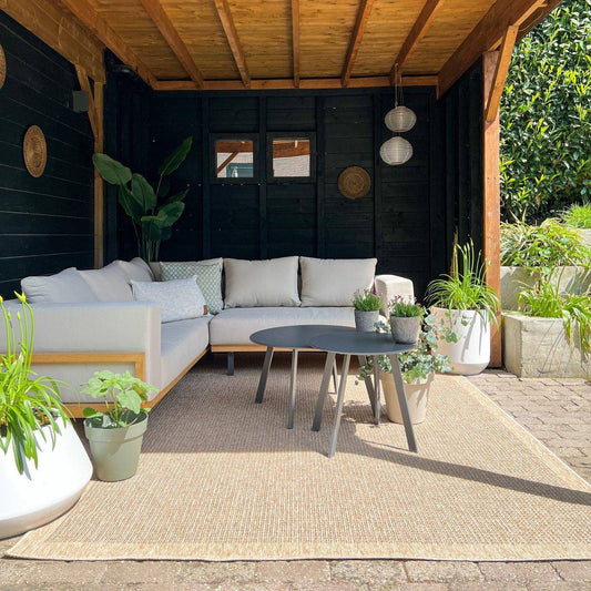 Outdoor rug - Jute Outdoor Beige/natural 160 x 230cm - Goldgenix