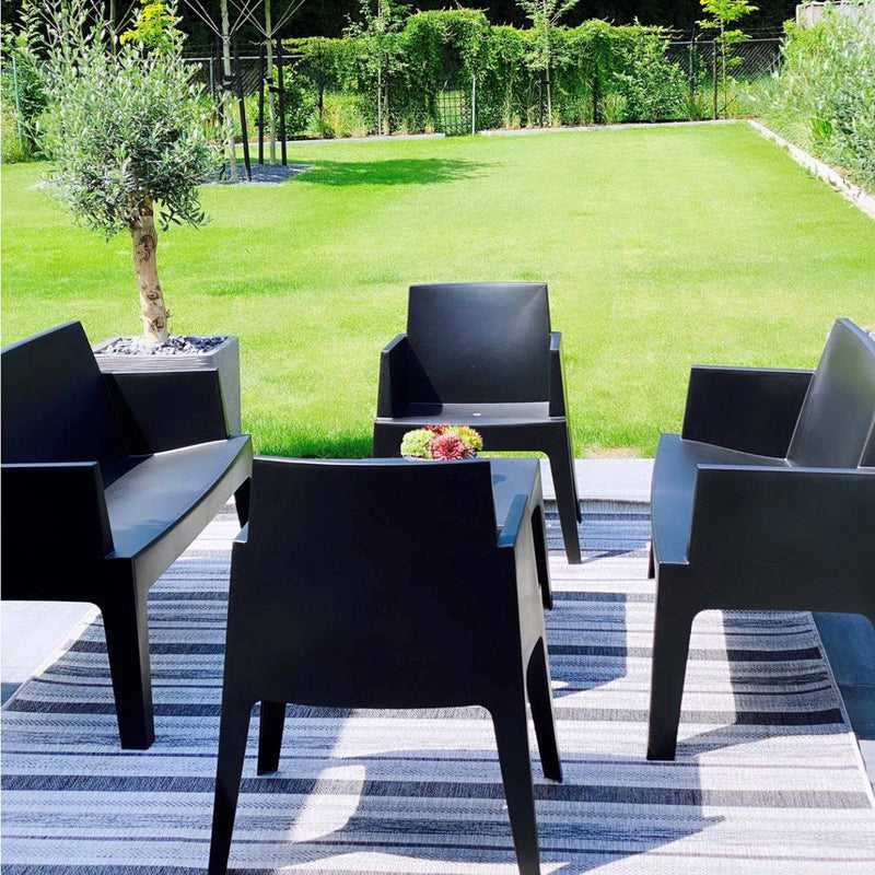 Outdoor-Teppich – Treviso Grau/Anthrazit 200 x 290 cm