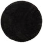 Round High Pile Rug Anthracite/Black Foliage Shaggy 200cm