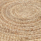 Rond jute vloerkleed 150cm Naturel