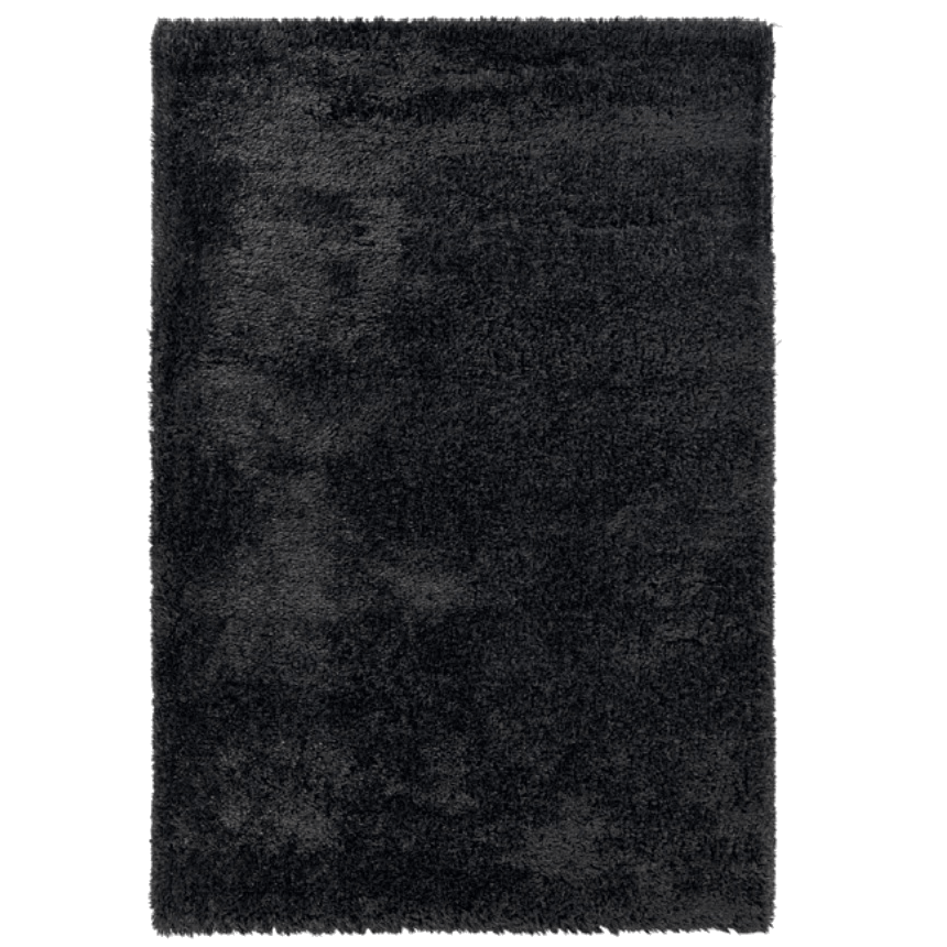 Shaggy Rug Anthracite/Black Foliage Shaggy 160x230cm