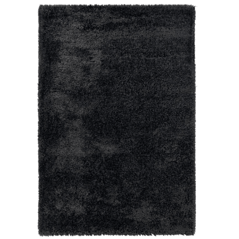 Shaggy Rug Anthracite/Black Foliage Shaggy 160x230cm