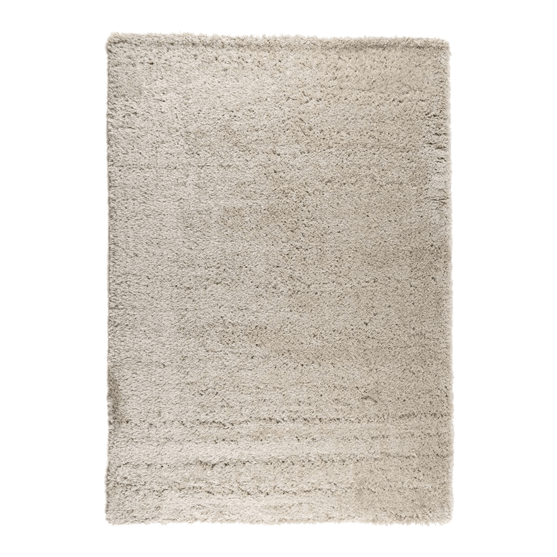 Shaggy Rug Creme/White Foliage Shaggy 200x290cm - Goldgenix