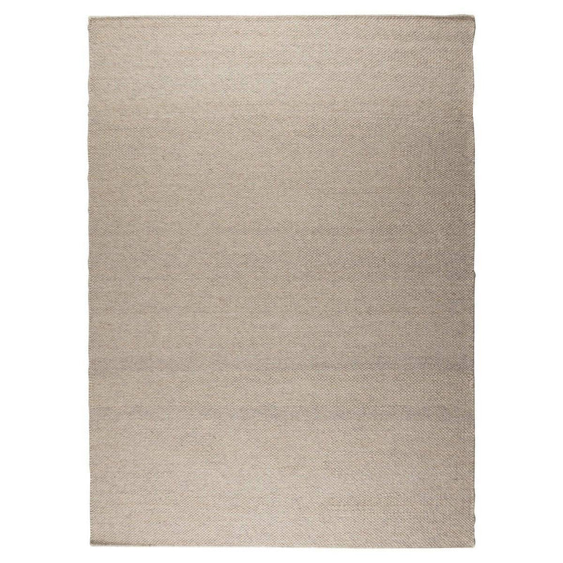 Wool Rug Light Gray 140x200cm - Goldgenix