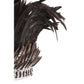 Tribal Shell & feather hat black