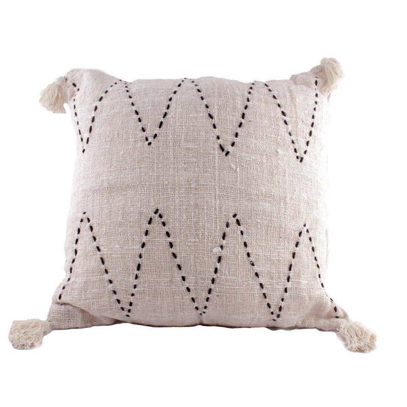 Thin Linnen PomPom Pillow 60*60